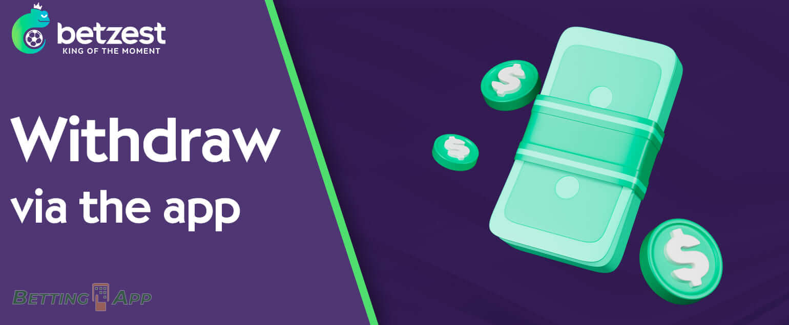 How to withdraw funds via Betzest mobile app