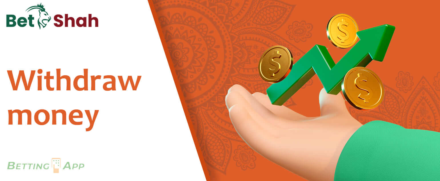 How to withdraw funds via Betshah mobile app