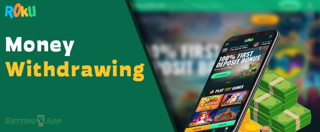 All avaliable withdrawal methods in the Rokubet application