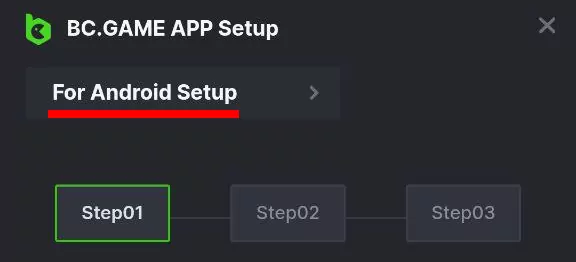 BC Game mobile app Android setup