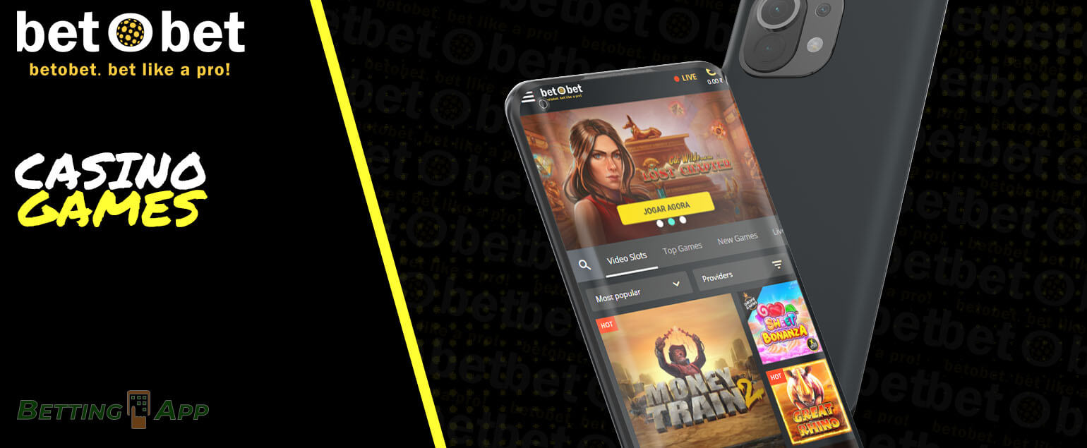 BetObet casino games.