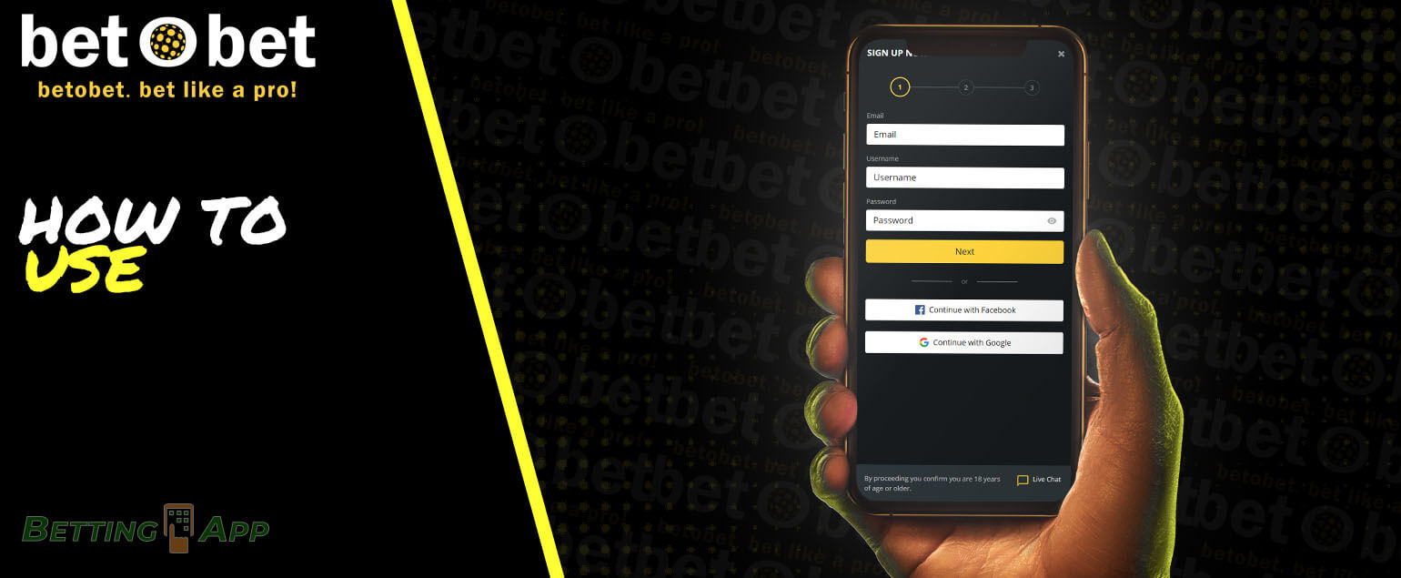 How to use the betobet app.