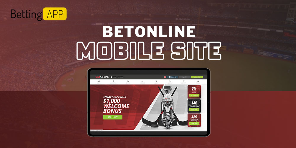 Betonline mobile site