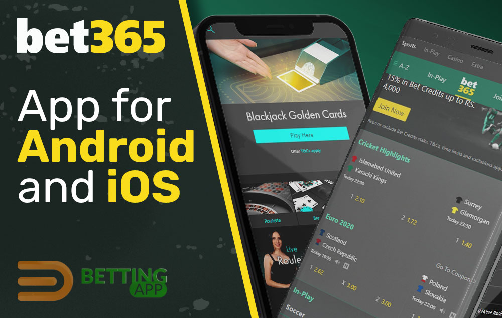 Crucial information about the ios and android of the bet365 app.