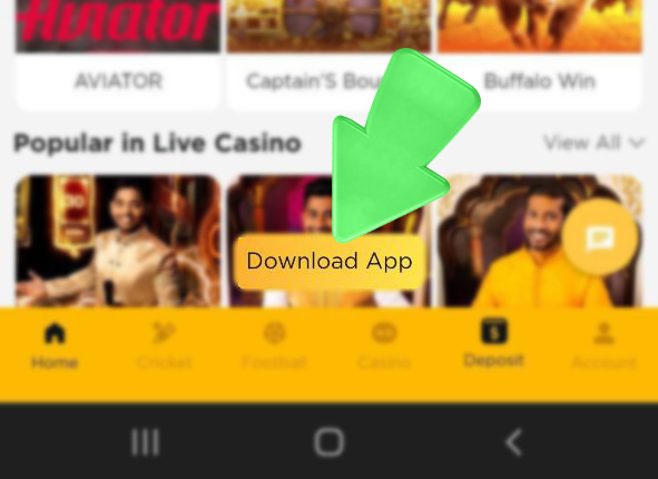 Step 2 of downloading the 96in APK for Android — with 'Download App' button.