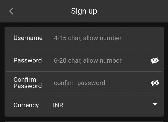 Step 3 of registration and verification via the Baji betting app