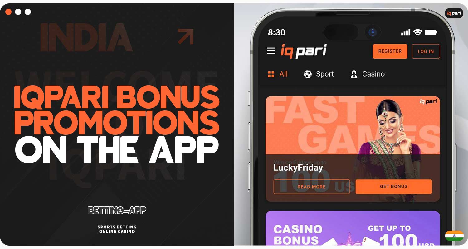 Detailed review of bonuses and promotions in the IQPari mobile app.
