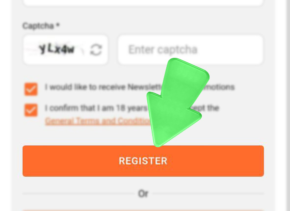 IQPari app registration step 7 — Register button