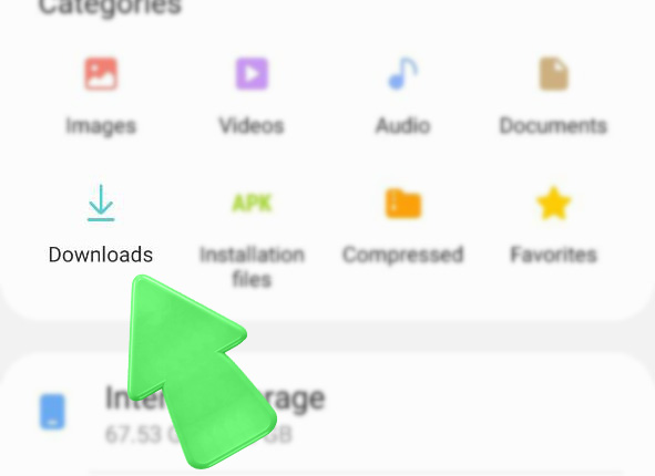 Jeetbuzz APK installation step — go to the Downloads folder.