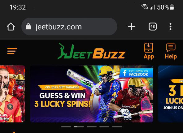 Step 2 of installing the JeetBuzz betting app on Android, showing the download process.