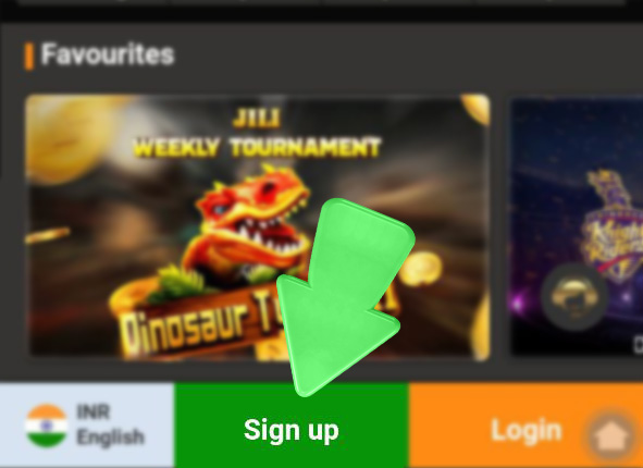 Step 2 of registration in the JeetBuzz app with the "Sign Up" button