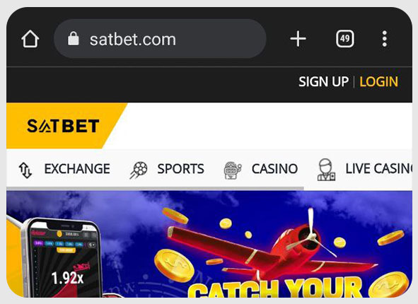 Step 1: Open the website and download the Satbet APK for Android in the Satbet betting app.