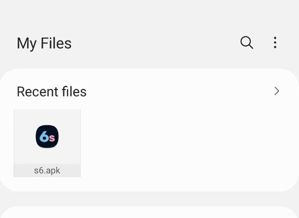 Step 5 of installing the Six6s APK betting app on Android