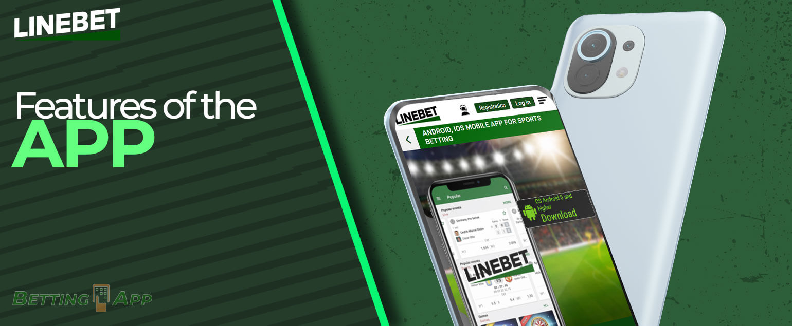 All features of the linebet app.