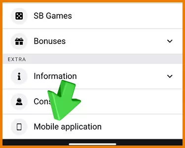Locate the applications section