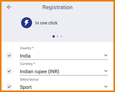 Register your account