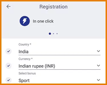 Register your account