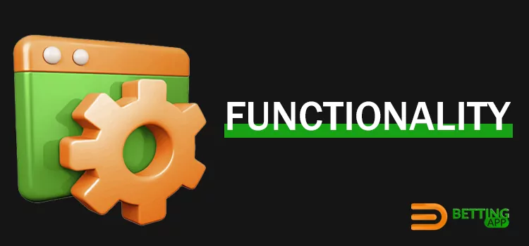 Application functionality