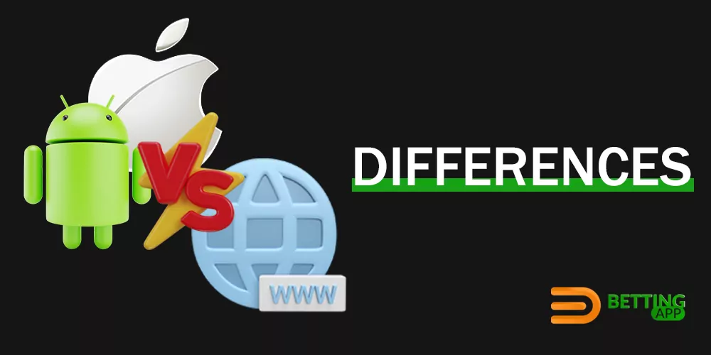 Differences between bookmaker mobile sites and bookmaker apps