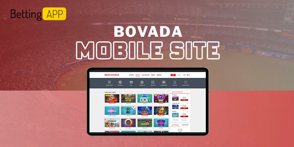 Bovada mobile site