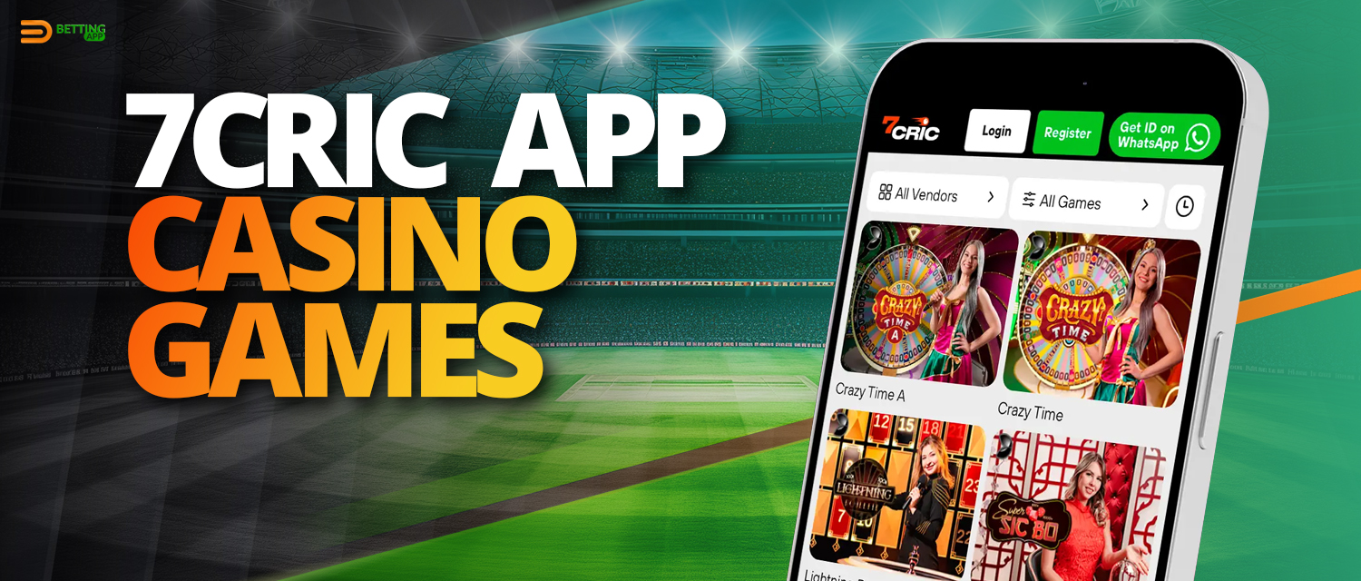 Online casino games in 7cric mobile app India
