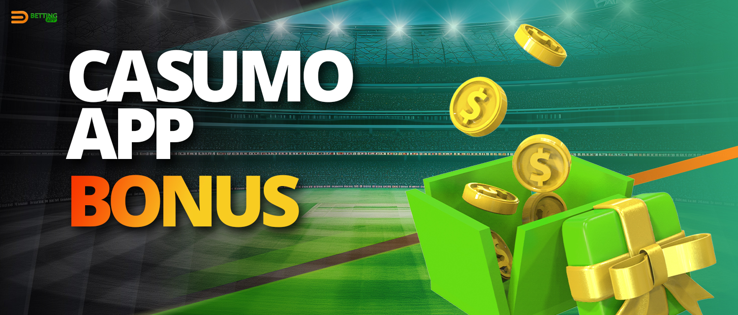 Bonuses available in Casumo mobile app 