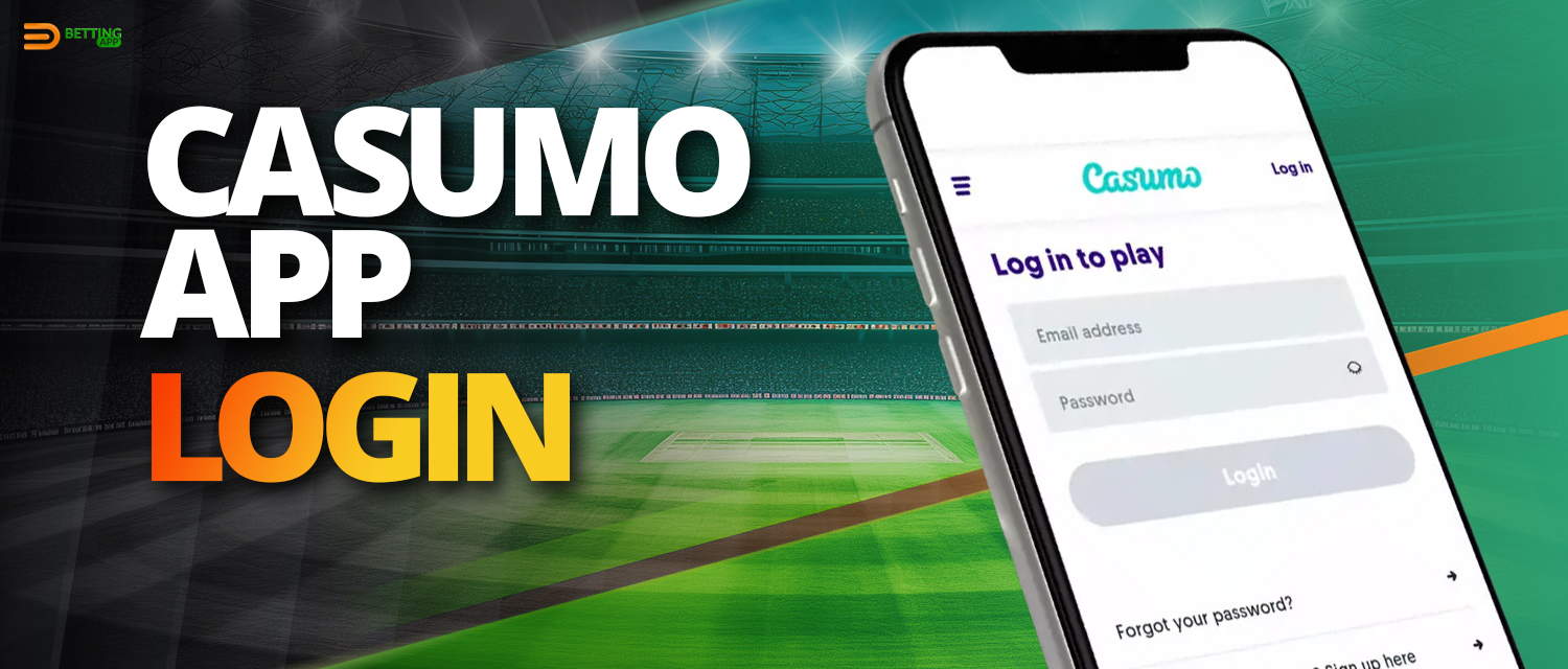 Registering and logging in to your account using Casumo app 