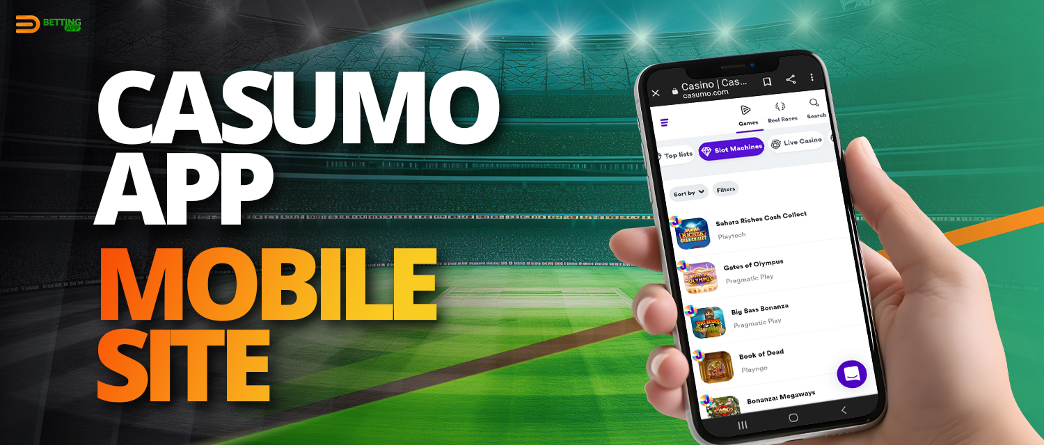 Advantages of Casumo mobile website 