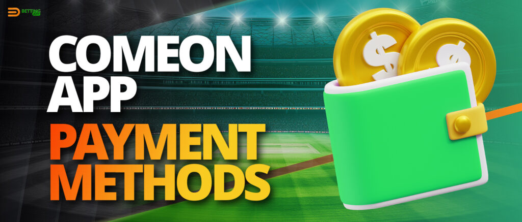 Deposits and Withdrawals at ComeOn online casino app 