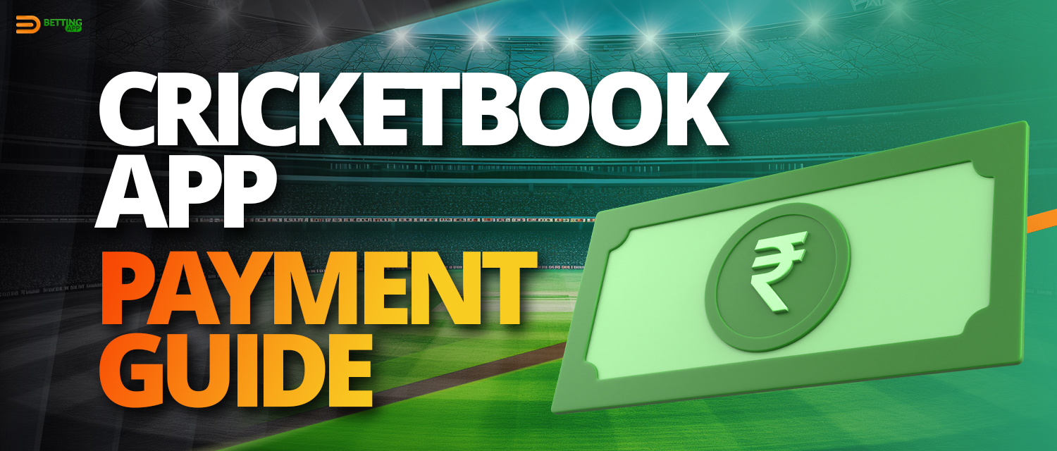 Payment methods available to CricketBook app users