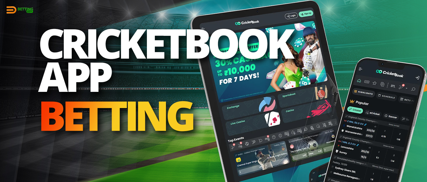 Sports available for betting on the CricketBook mobile app