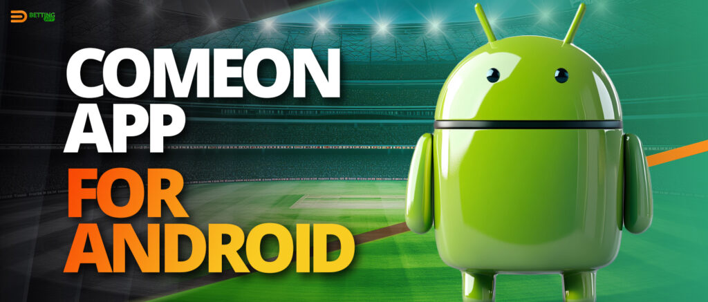 Instructions for downloading the ComeOn app on Android