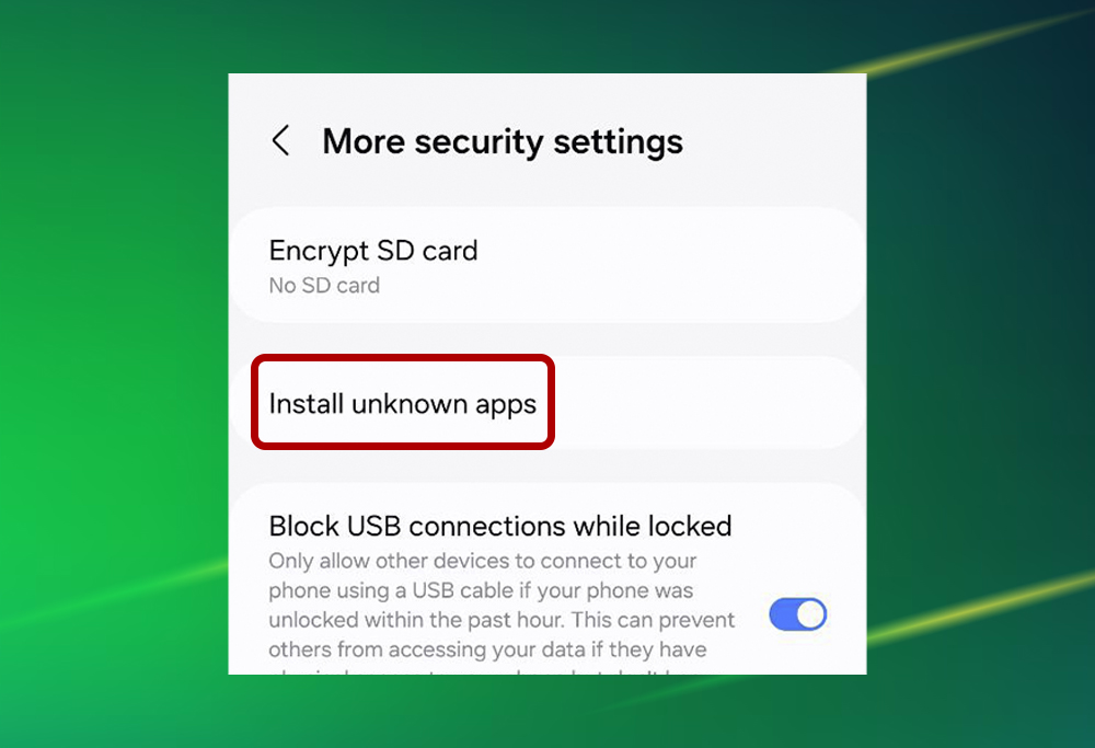 Step 4 of Melbet app installation on Android showing "Install unknown apps" settings