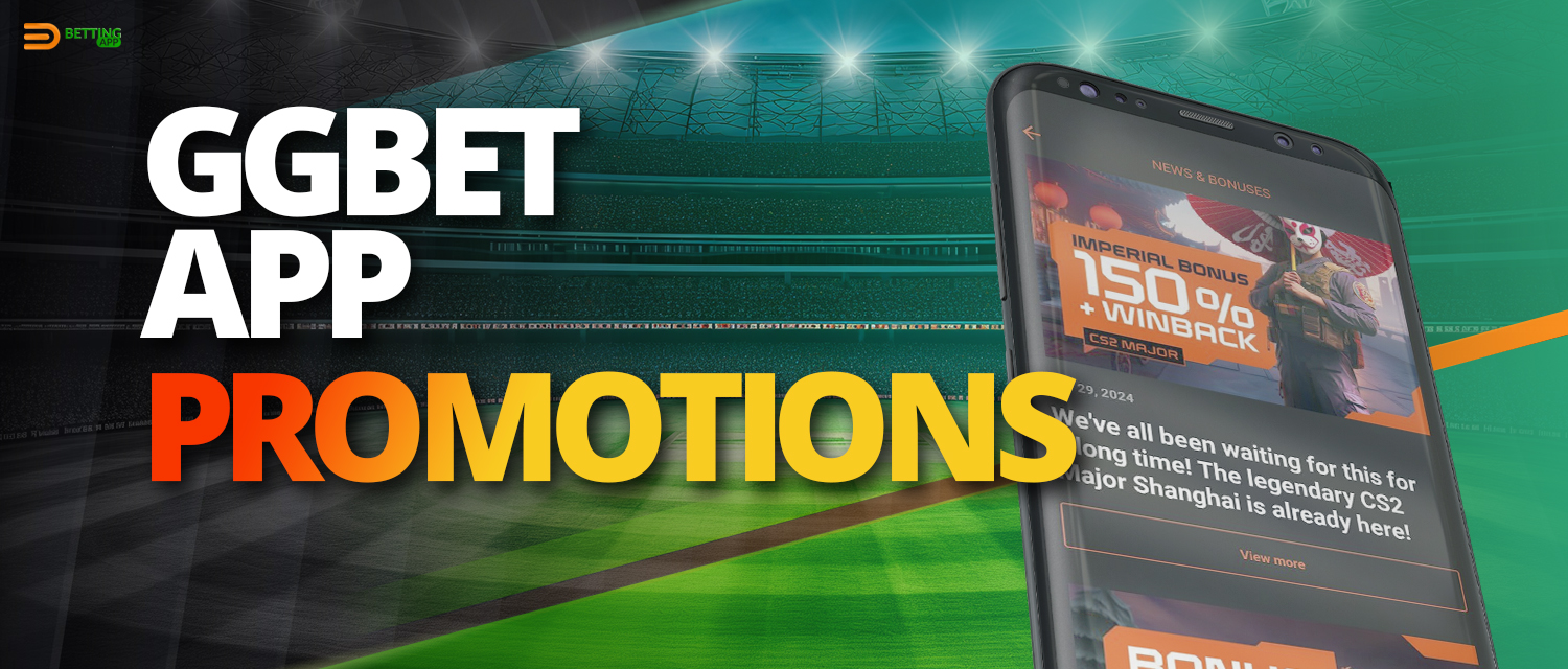 Bonus offers from GGbet for app users
