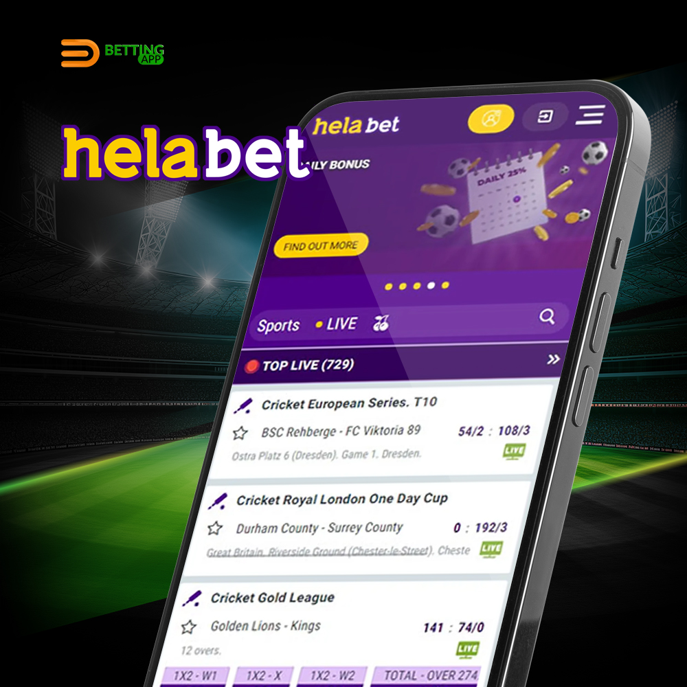Features of HelaBet mobile app for Android devices
