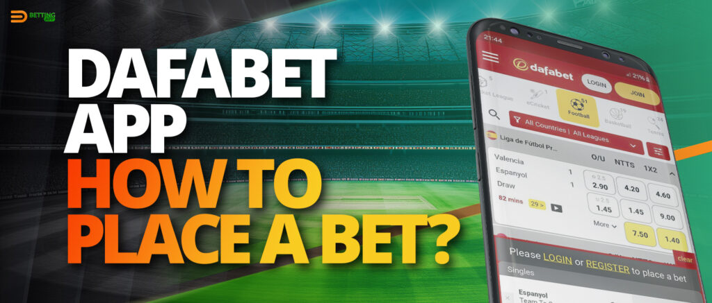 How to bet on sports with Dafabet India mobile app