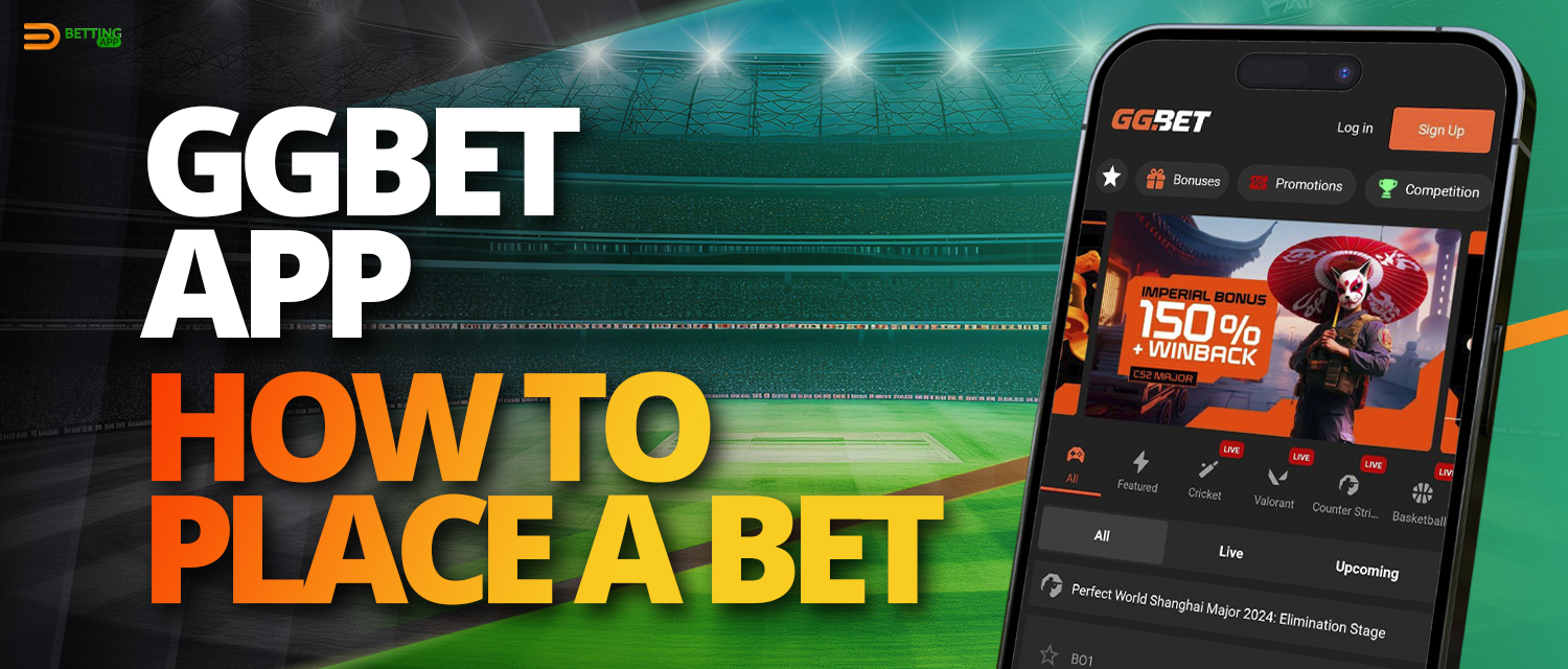How to start betting in GGbet mobile app 