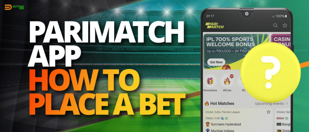 Deposit sports betting on Parimatch India app