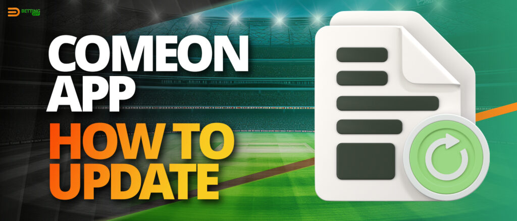 ComeOn mobile betting app update 