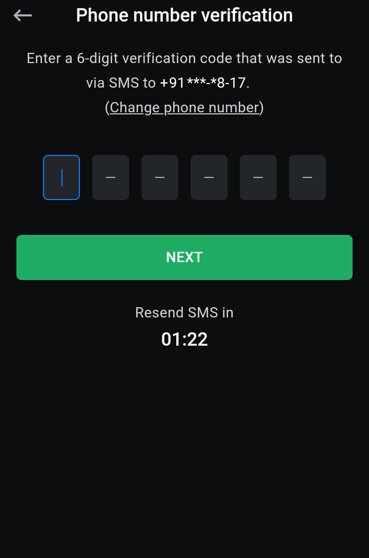 leon phone number verification