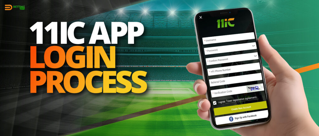 Registration and login to personal account in 11ic app 
