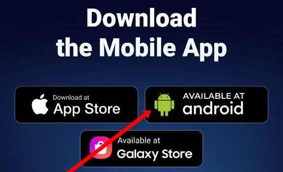 Marathonbet mobile Android app — 'Available At Android' button.