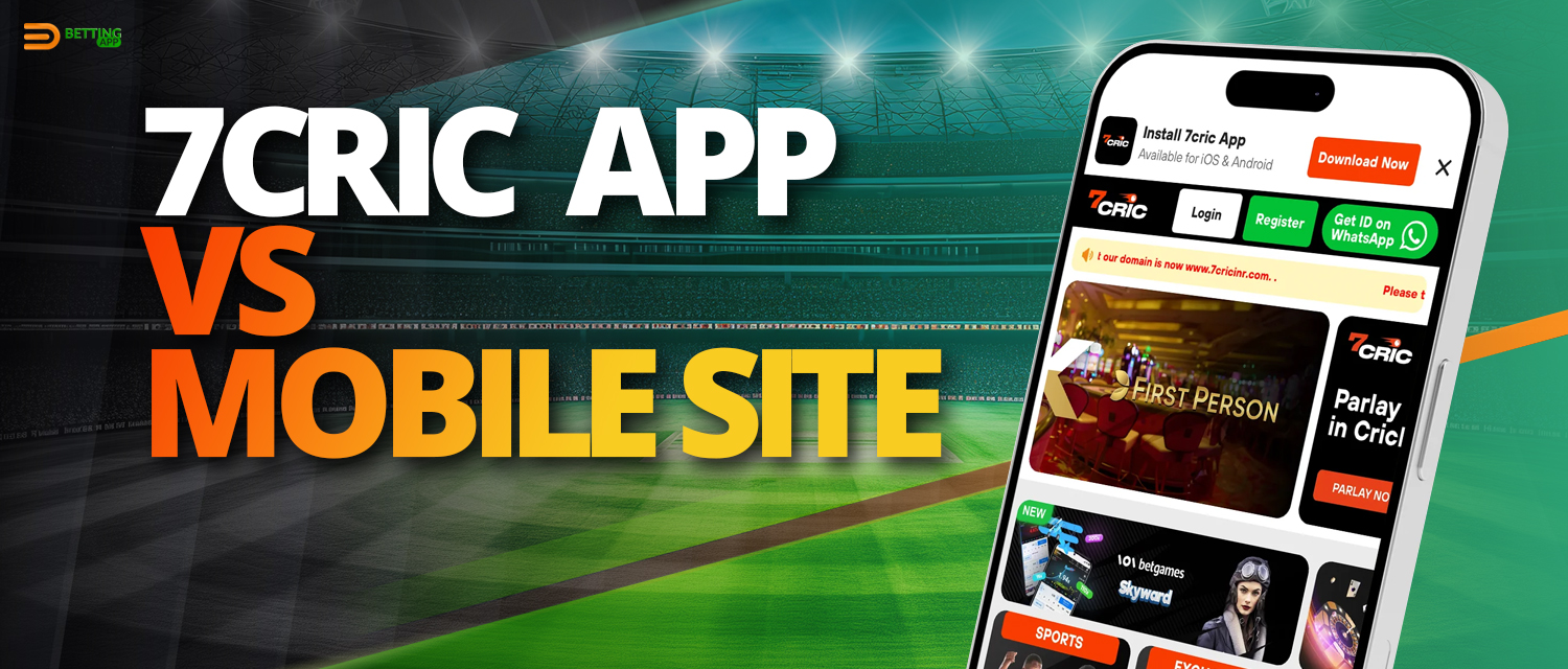 7cric app and mobile version of the website