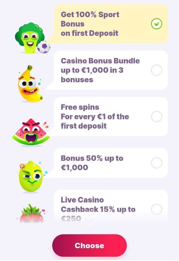Nomini registration bonus.
