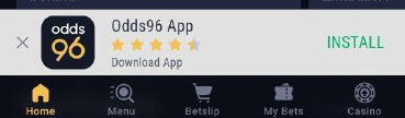 Odds96 app install