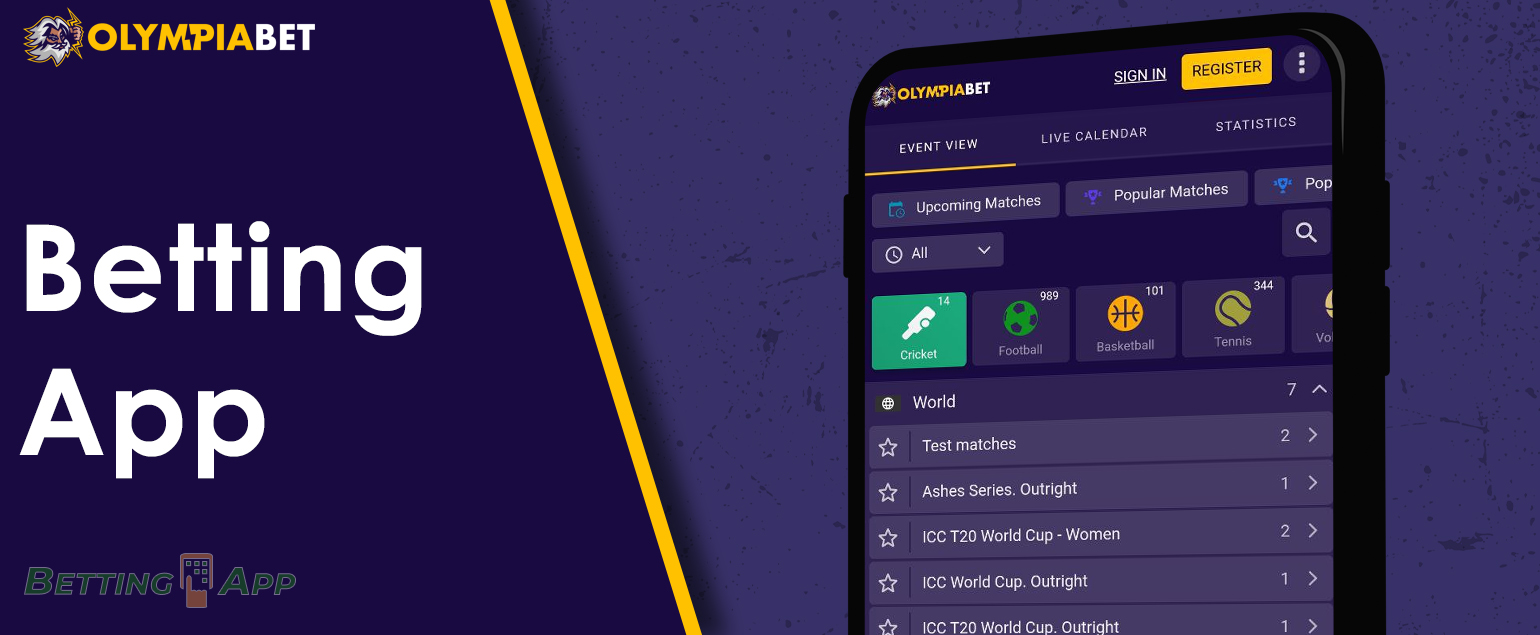 How to bet on sports in the Olympiabet mobile betting app