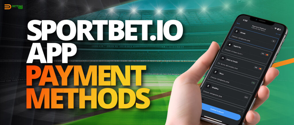 Payments in Sportbet.io mobile app: deposit and withdrawal of funds