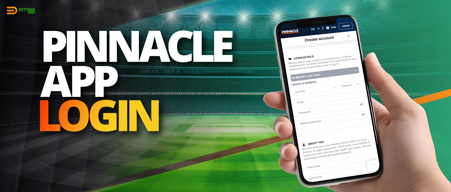 Registration process for a new account in the Pinnacle app 2025