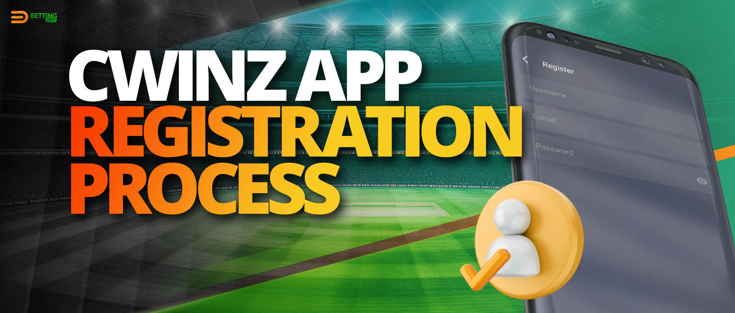 Register a new account in Cwinz app