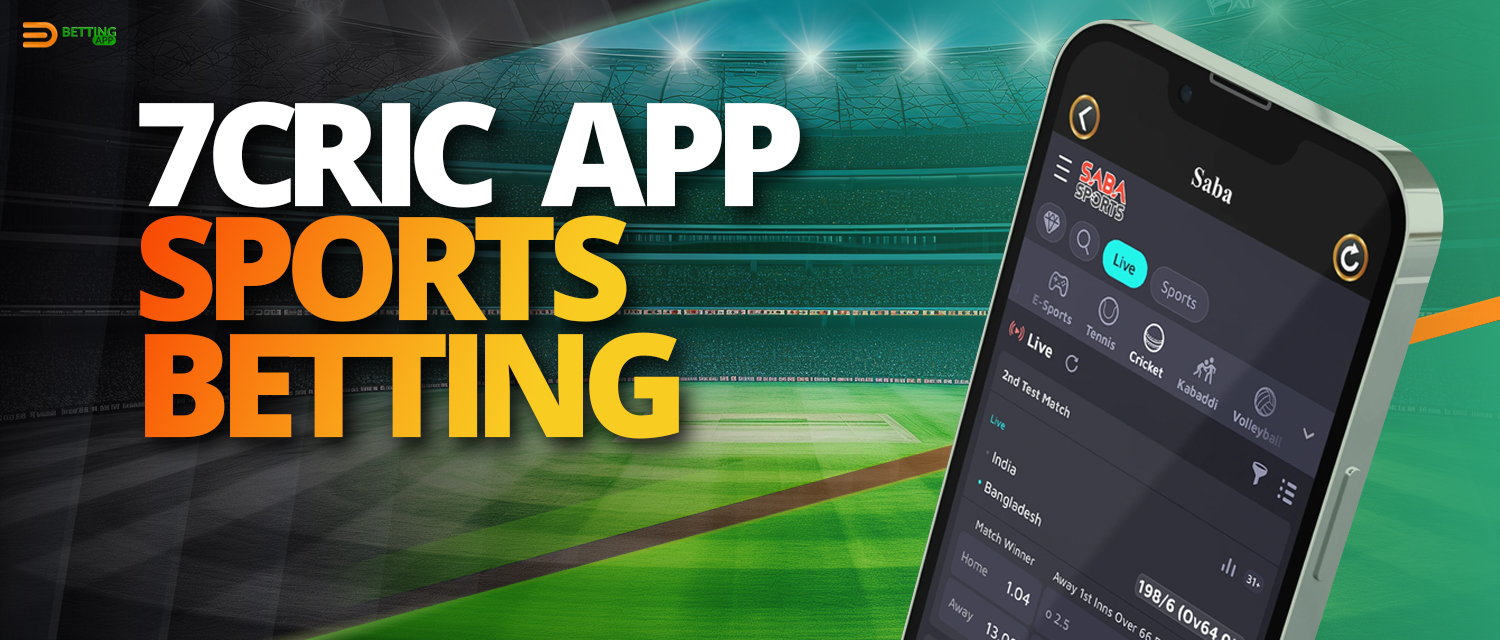Sports betting on 7cric India mobile app
